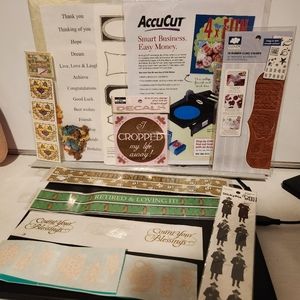 NIP Scrapbooking vintage miscellaneous stickers and cut outs.